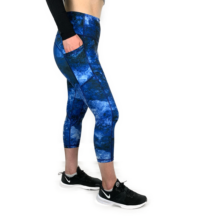 Shakti Crop Printed Legging - Leggings - Ark Yoga