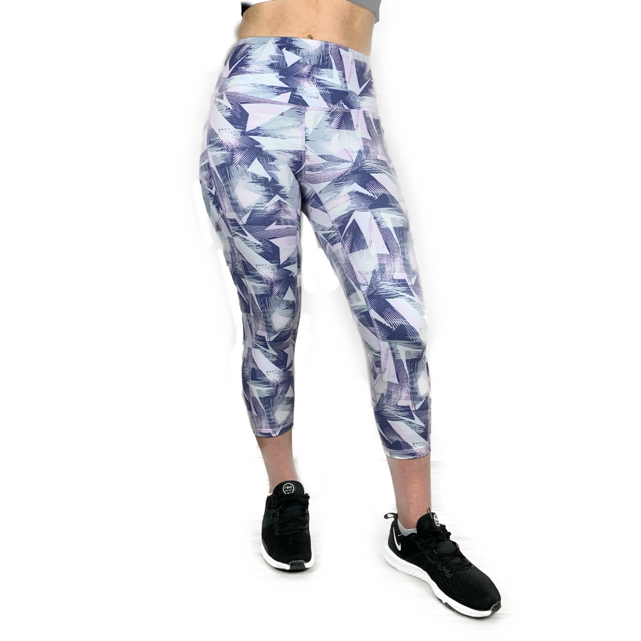 Shakti Crop Printed Legging - Leggings - Ark Yoga
