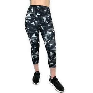 Shakti Crop Printed Legging - Leggings - Ark Yoga